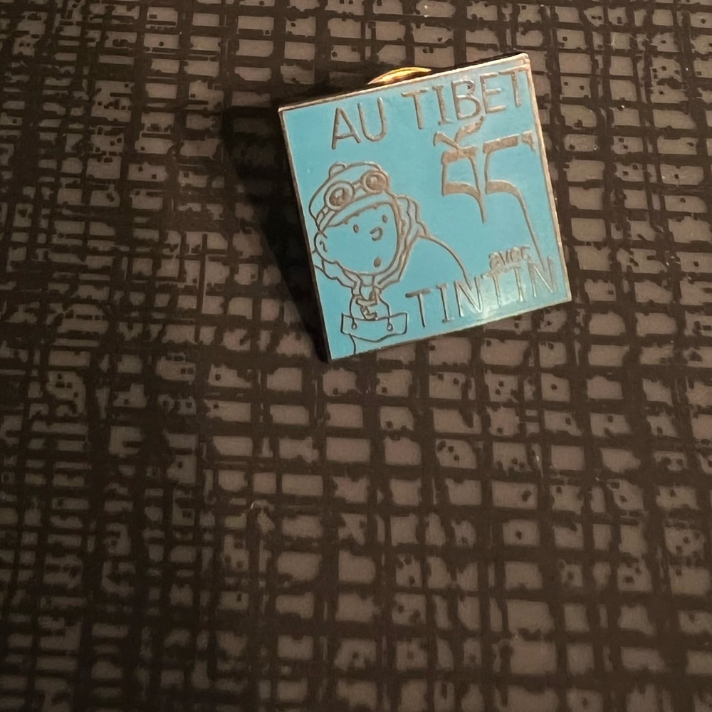 Tintin vintage Tintin au Tibet pin.